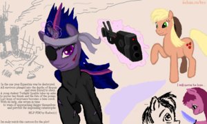 Rating: Safe Score: 0 Tags: alternative animal applejack /bro/ character_request collective_drawing eye_patch flockdraw gun horn horns knife madskillz my_little_pony no_humans oekaki pony scar sketch source_request tagme twilight_sparkle unicorn weapon User: (automatic)Anonymous