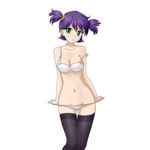Rating: Explicit Score: 0 Tags: 1girl blue_hair bra breasts green_eyes has_child_posts hudozhnik-kun_(artist) panties panty_pull purple_hair pussy simple_background solo strap_slip thighhighs twintails undressing unyl-chan User: (automatic)Willyfox
