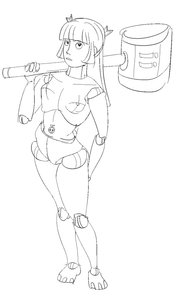 Rating: Safe Score: 0 Tags: alternative banhammer banhammer-tan doll doll_joints long_hair monochrome simple_background sketch weapon User: (automatic)nanodesu