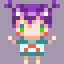 Rating: Safe Score: 0 Tags: green_eyes lowres pixel_art purple_hair simple_background unyl-chan User: (automatic)nanodesu