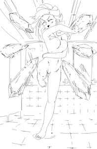 Rating: Explicit Score: 0 Tags: blush breasts cirno f2d_(artist) monochrome nude pussy short_hair sketch wings User: (automatic)Anonymous