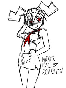Rating: Safe Score: 0 Tags: blush crop_top dvach-tan hands_on_head hands_on_hips miniskirt monochrome necktie pioneer_tie red_eyes simple_background sketch skirt smolev_(artist) /tan/ twintails User: (automatic)nanodesu