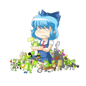 Rating: Safe Score: 0 Tags: alien animal blue_hair bow cirno co_(artist) crossover everyone excavator-chan fang frog furry guitar has_child_posts iichan labcoat naruto short_hair simple_background sitting television touhou uzumaki_naruto weapon User: (automatic)nanodesu