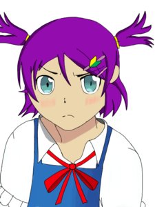 Rating: Safe Score: 0 Tags: :< blush cirno cosplay crossover dress green_eyes purple_hair touhou twintails unyl-chan wakaba_mark User: (automatic)timewaitsfornoone