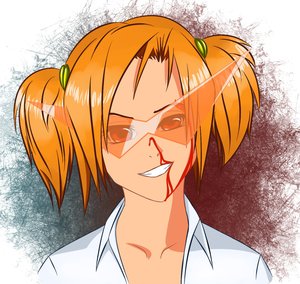 Rating: Safe Score: 0 Tags: blood dvach-tan grin kamina_shades orange_hair red_eyes twintails User: (automatic)Anonymous