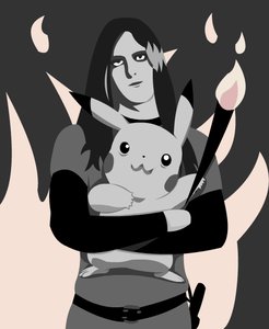 Rating: Safe Score: 0 Tags: blush_stickers fire long_hair monochrome photoshop pikachu pokemon torch vikernes_varg User: (automatic)Willyfox