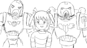 Rating: Safe Score: 0 Tags: awesome banhammer blush chibimod-chan embarrassed iichanmarines madskillz monochrome sketch smile space_marine striped sweater twintails wakaba_mark warhammer_40k weapon User: (automatic)timewaitsfornoone
