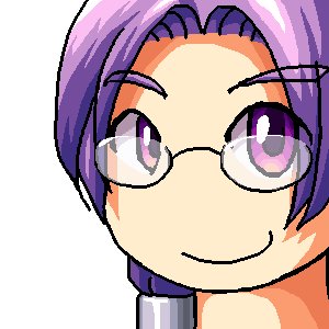 Rating: Safe Score: 0 Tags: glasses iie-chan /o/ oekaki purple_eyes purple_hair simple_background smile User: (automatic)nanodesu