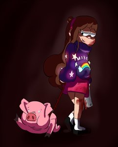 Rating: Safe Score: 0 Tags: blood brown_hair gravity_falls hairband knife long_hair mabel_pines pig skirt sweater weapon yandere User: (automatic)Anonymous