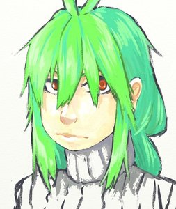 Rating: Safe Score: 0 Tags: bomb-chan bomb-kun_(artist) green_hair long_hair red_eyes simple_background User: (automatic)nanodesu