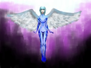 Rating: Safe Score: 0 Tags: blue_hair bodysuit short_hair wings User: (automatic)Anonymous