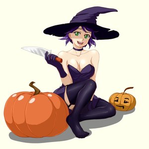 Rating: Safe Score: 0 Tags: breasts cleavage collar evil_smile green_eyes halloween hat hudozhnik-kun_(artist) knife main_page pumpkin pumpkin_lantern purple_hair simple_background sitting smile thighhighs transparent_background twintails unyl-chan weapon witch_hat zettai_ryouiki User: (automatic)Anonymous