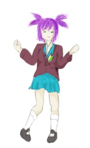 Rating: Safe Score: 0 Tags: :3 animated dancing green_eyes mp3 purple_hair school_uniform smile twintails unyl-chan wakaba_mark User: (automatic)timewaitsfornoone