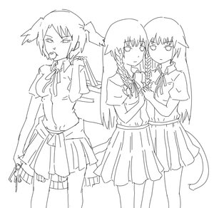 Rating: Safe Score: 0 Tags: 3girls animal_ears braid bubblegum cat_ears dvach-tan monochrome multiple_girls school_uniform siblings sisters sketch szao-chan tail twins twintails uvao-chan User: (automatic)Anonymous