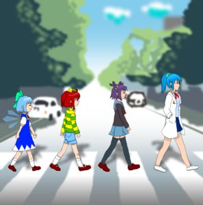Rating: Safe Score: 0 Tags: abbey_road album_cover banner_source beatles blue_hair brown_hair car cardigan chibimod-chan cirno city cloud collider-sama crossover crosswalk dress glasses hair_ribbons labcoat ponytail purple_hair road school_uniform shoes shorts skirt smile socks street striped sweater /tan/ thighhighs touhou tree twintails unyl-chan wakaba_colors walking wings zettai_ryouiki User: (automatic)timewaitsfornoone