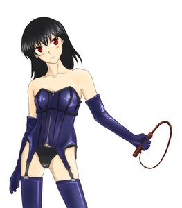 Rating: Questionable Score: 0 Tags: bdsm black_hair blush elbow_gloves garters gloves lash long_hair panties pantyhose red_eyes school_rumble simple_background thighhighs tsukamoto_yakumo User: (automatic)Willyfox