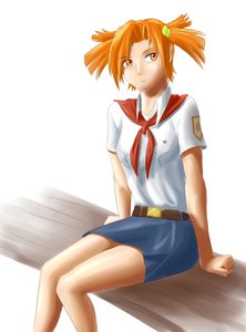 Rating: Safe Score: 0 Tags: dvach-tan eroge necktie orange_hair pioneer pioneer_necktie pioneer_uniform red_eyes sitting twintails User: (automatic)Anonymous