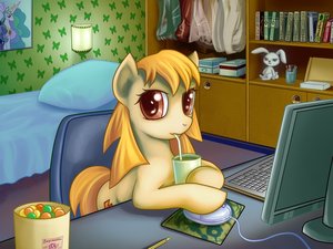 Rating: Safe Score: 0 Tags: 2ch animal computer crossover dvach-pony dvach-tan mare mascot my_little_pony my_little_pony_friendship_is_magic no_humans orange_hair pony ponyfication red_eyes room style_parody twintails User: (automatic)Anonymous