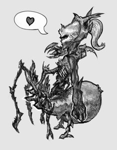 Rating: Safe Score: 0 Tags: arachne creepy heart insect monochrome monster_girl simple_background spider spider_girl User: (automatic)nanodesu