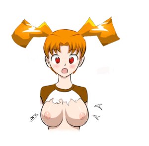 Rating: Questionable Score: 0 Tags: alternate_costume blush breasts dvach-tan nipples open_mouth orange_hair parody photoshop red_eyes simple_background surprised torn_clothes twintails undressing User: (automatic)nanodesu