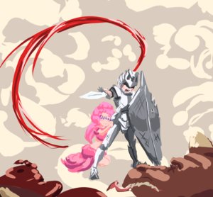 Rating: Safe Score: 0 Tags: armor blood blush diploma helmet personification pink_hair pun shield sword too_literal User: (automatic)Anonymous