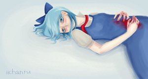 Rating: Safe Score: 0 Tags: blood blue_eyes blue_hair bow cirno dead dress lying short_hair touhou User: (automatic)nanodesu