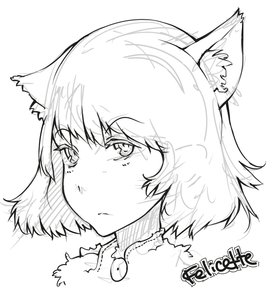 Rating: Safe Score: 0 Tags: animal_ears cat_ears felicette first_rule monochrome pony_(artist) short_hair sketch User: (automatic)Anonymous
