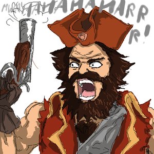Rating: Safe Score: 0 Tags: 1boy adult beard brown_hair frustration gogen_solncev hat mustache /o/ oekaki open_mouth parody pirate pistol short_hair simple_background sketch tagme weapon User: (automatic)nanodesu