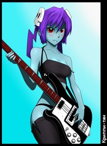Rating: Safe Score: 0 Tags: bandaid creepy-chan guitar instrument purple_hair red_eyes simple_background skull smile twintails underwear User: (automatic)nanodesu