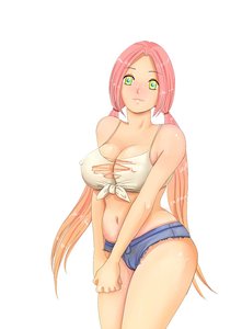 Rating: Explicit Score: 0 Tags: blush breasts embarrassed long_hair multicolored_eyes pink_hair shorts simple_background top torn_clothes twintails User: (automatic)nanodesu