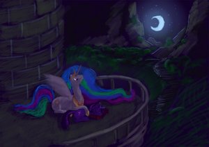 Rating: Safe Score: 0 Tags: alicorn /bro/ has_child_posts horn horns lying moon mountains multicolored_hair my_little_pony night no_humans outdoors pony possible_duplicate princess_celestia sky sleeping twilight_sparkle unicorn wings User: (automatic)Anonymous