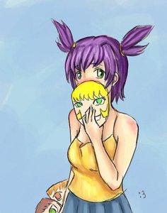 Rating: Safe Score: 0 Tags: :3 alternate_costume bare_shoulders blush evil_smile excavator-chan green_eyes mask pleated_skirt purple_hair simple_background skirt smile top twintails unyl-chan User: (automatic)timewaitsfornoone