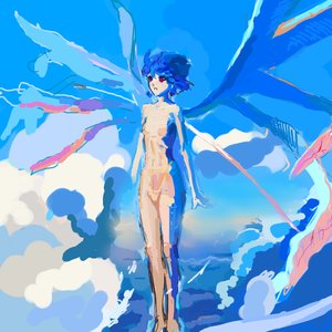 Rating: Questionable Score: 0 Tags: blue_hair cloud nude /o/ oekaki red_eyes short_hair sketch sky tagme wings User: (automatic)nanodesu