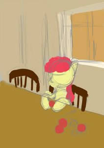 Rating: Safe Score: 0 Tags: animal apple apple_bloom /bro/ fine_art_parody my_little_pony no_humans parody pony room sitting sketch table window User: (automatic)Anonymous