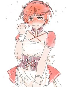 Rating: Safe Score: 0 Tags: apron blush collar dress embarrassed headdress maid maid_outfit /o/ oekaki red_eyes red_hair short_hair sketch User: (automatic)Anonymous