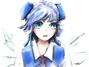 Rating: Safe Score: 0 Tags: blue_eyes blue_hair bow cirno short_hair touhou wings User: (automatic)Anonymous