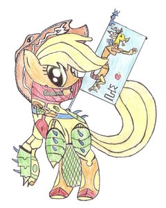Rating: Safe Score: 0 Tags: alternative animal applejack armor /bro/ crossover hat highres my_little_pony no_humans pony sci-fi simple_background traditional_media warhammer_40k User: (automatic)Anonymous