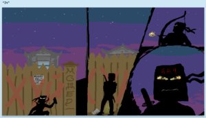 Rating: Safe Score: 0 Tags: anonymous bag_on_head bow_(weapon) fence iscribble night ninja oekaki outdoors silhouette weapon User: (automatic)nanodesu