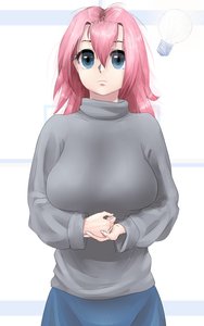 Rating: Safe Score: 0 Tags: blue_eyes breasts lamp lightbulb long_hair pink_hair sweater User: (automatic)nanodesu