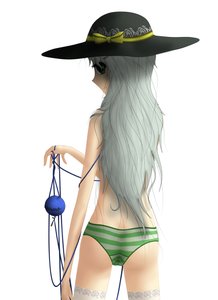 Rating: Questionable Score: 0 Tags: from_behind grey_hair hat hater_(artist) komeiji_koishi long_hair panties simple_background striped /to/ touhou User: (automatic)nanodesu