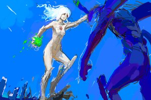 Rating: Safe Score: 0 Tags: character_request fighting mecha neon_genesis_evangelion nude /o/ oekaki red_eyes sketch sky tagme white_hair User: (automatic)nanodesu