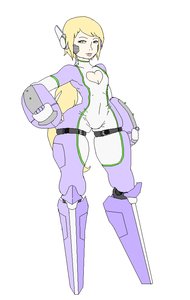 Rating: Safe Score: 0 Tags: blonde_hair bodysuit cutout long_hair ponytail robot_ears sci-fi simple_background skindertation solo User: (automatic)Anonymous