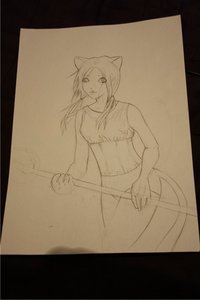 Rating: Safe Score: 0 Tags: animal_ears cat_ears long_hair monochrome photo simple_background sketch tail traditional_media twintails User: (automatic)nanodesu