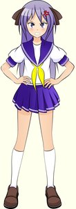 Rating: Safe Score: 0 Tags: 1girl anger_vein angry blue_eyes game_sprite hands_on_hips hiiragi_kagami kneesocks long_hair /ls/ lucky_star purple_hair school_uniform serafuku shoes simple_background skirt solo teeth transparent_background tsundere twintails User: (automatic)Anonymous