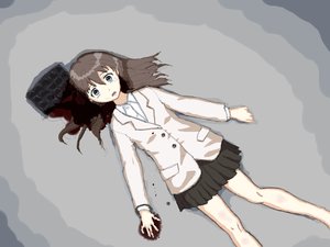 Rating: Questionable Score: 0 Tags: blood brown_hair dead from_above grey_eyes long_hair lying /o/ oekaki school_uniform tears User: (automatic)Anonymous