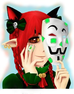 Rating: Safe Score: 0 Tags: animal_ears bow braid cat_ears colored guy_fawkes_mask kaenbyou_rin long_hair mask orange_eyes piercing pointy_ears red_hair simple_background skull smile /to/ touhou twin_braids User: (automatic)nanodesu