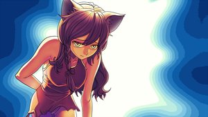 Rating: Safe Score: 0 Tags: animal_ears bow braid brown_hair cat_ears dress eroge game_cg highres leaning_forward long_hair panties torn_clothes uvao-chan yellow_eyes User: (automatic)Anonymous
