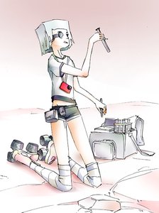 Rating: Safe Score: 0 Tags: bag camera curiosity_rover mars personification roller_skates shirt shorts test_tube thighhighs tongue t-shirt User: (automatic)ii