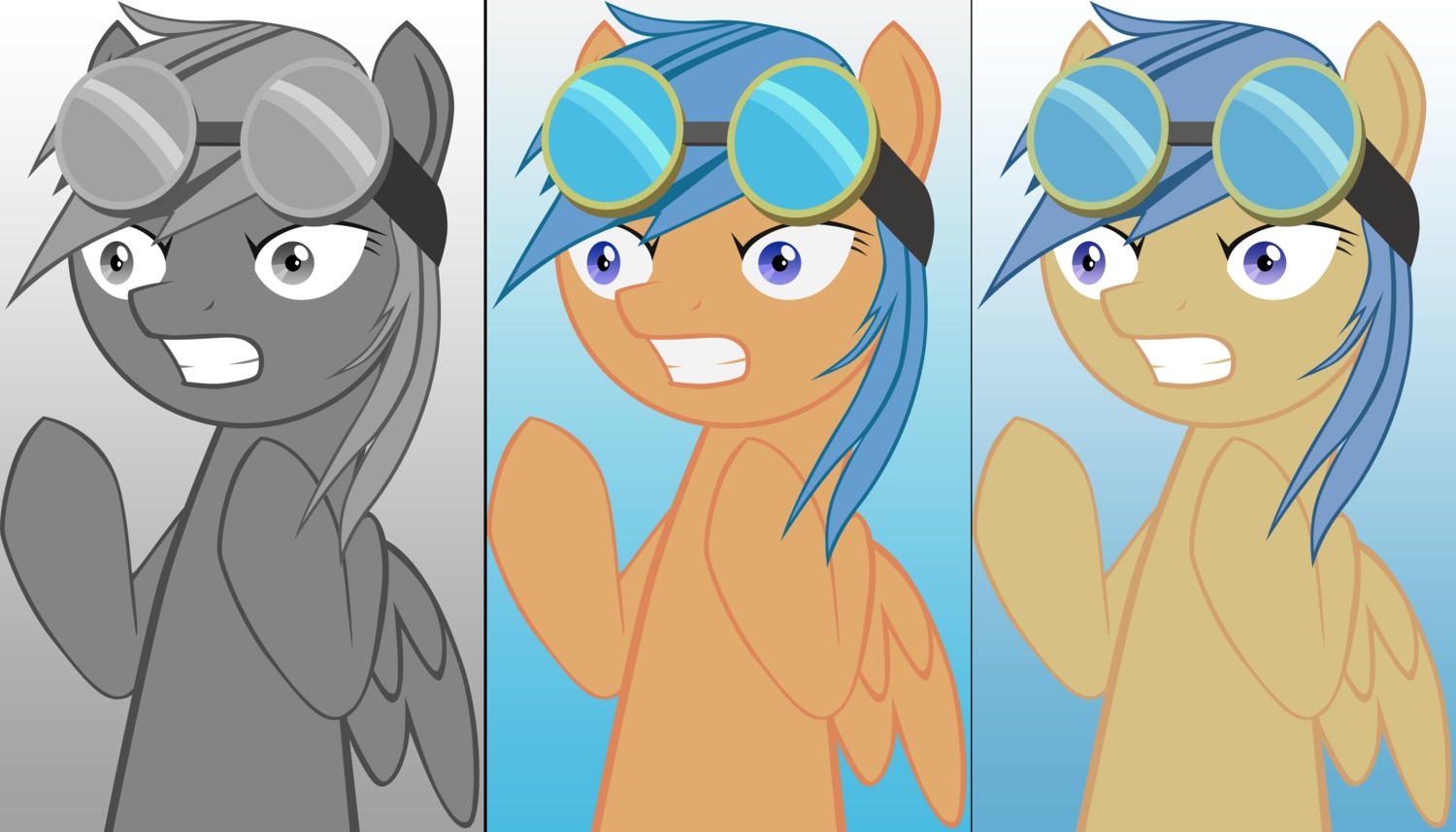 animal /bro/ collage goggles highres my_little_pony no_humans pegasus pony vector wings