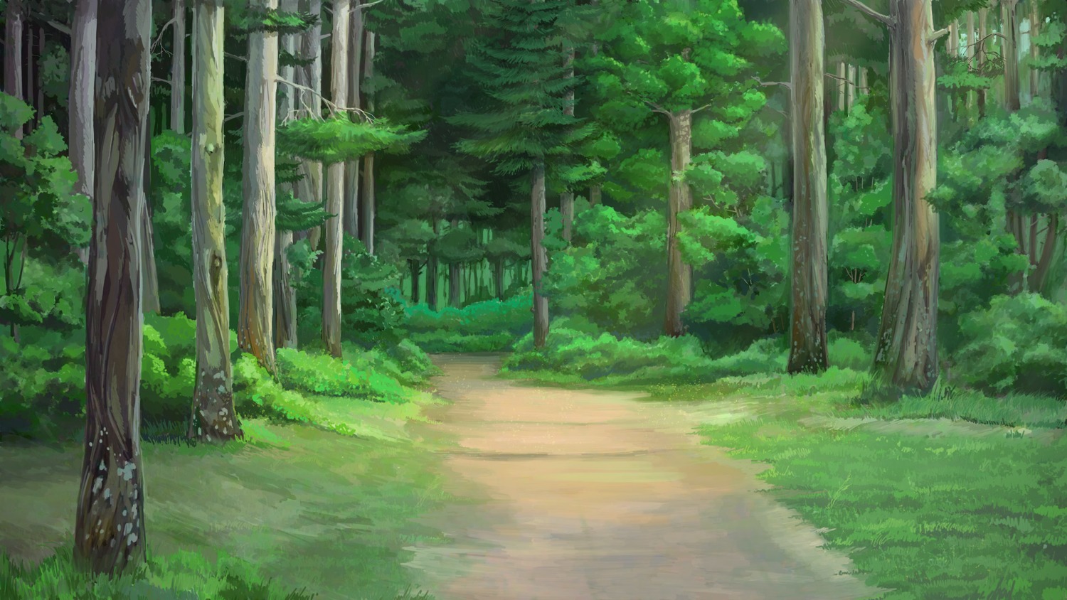background eroge forest highres nature no_humans outdoors summer tree